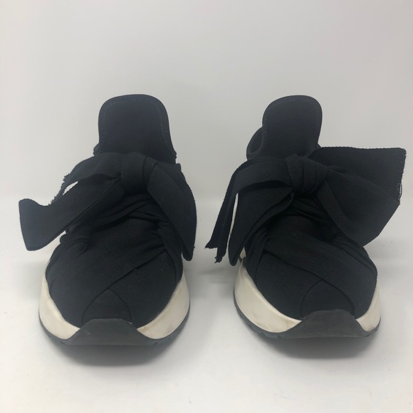 MM6 Black Bow Tie Chunky Neoprene Sneakers 7/37 - Picture 6 of 16